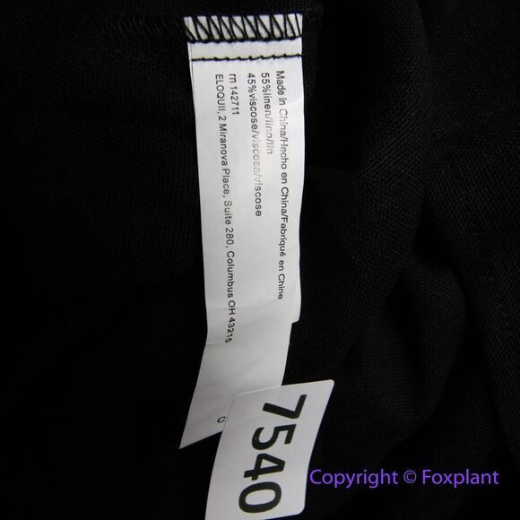 New! Eloquii black Linen Maxi Day Dress, size 14/16 - Picture 15 of 16